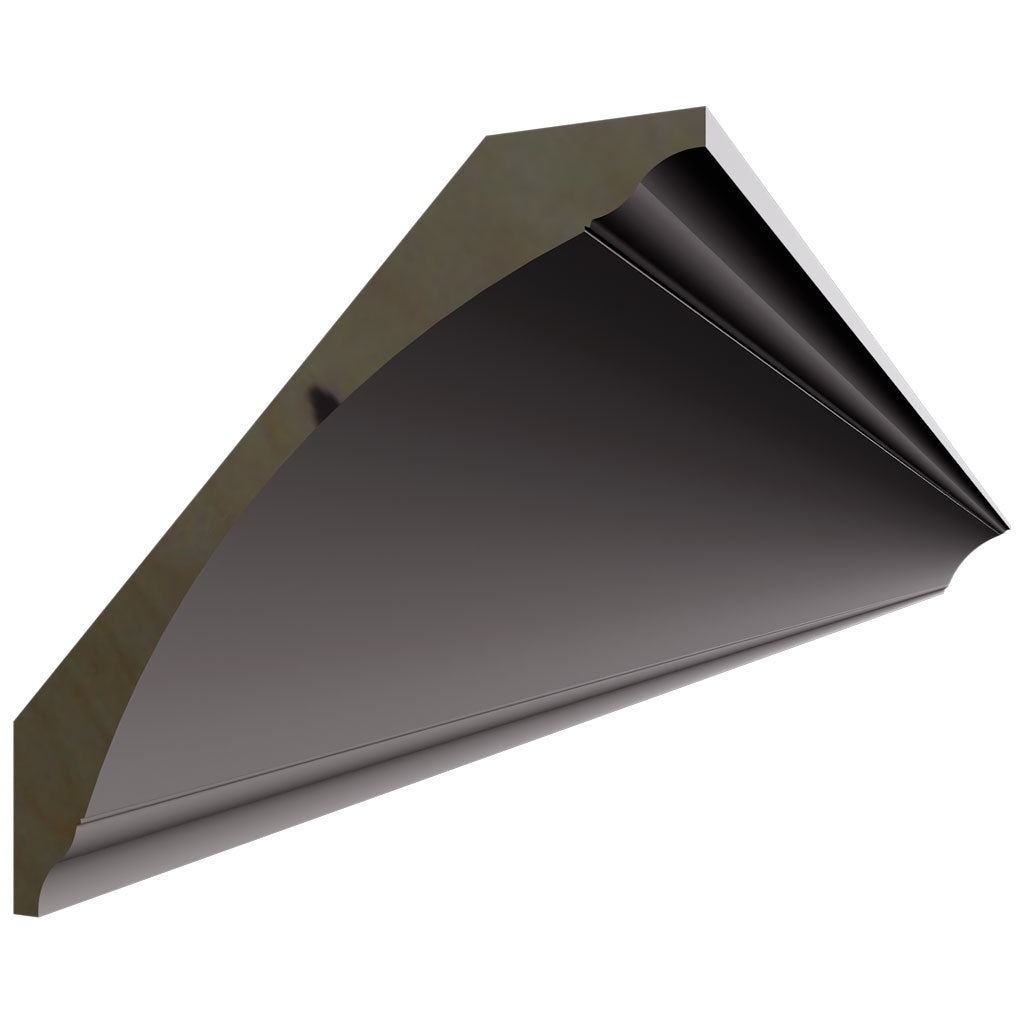 Fabuwood Allure Galaxy Nickel 96" W X 4 1/2" H X 4 1/2" D Large Cove Crown Molding