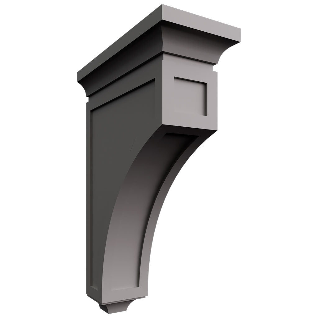 Fabuwood Allure Galaxy Nickel 3 1/2" W X 12 1/4" H X 8" D Wall Corbels