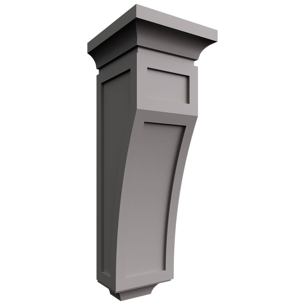 Fabuwood Allure Fusion Nickel 5 1/4" W X 12 1/2" H X 4 1/2" D Wall Corbels