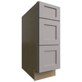 Fabuwood Allure Galaxy Nickel 12" W X 34 1/2" H X 24" D  3 Drawer Base Cabinet