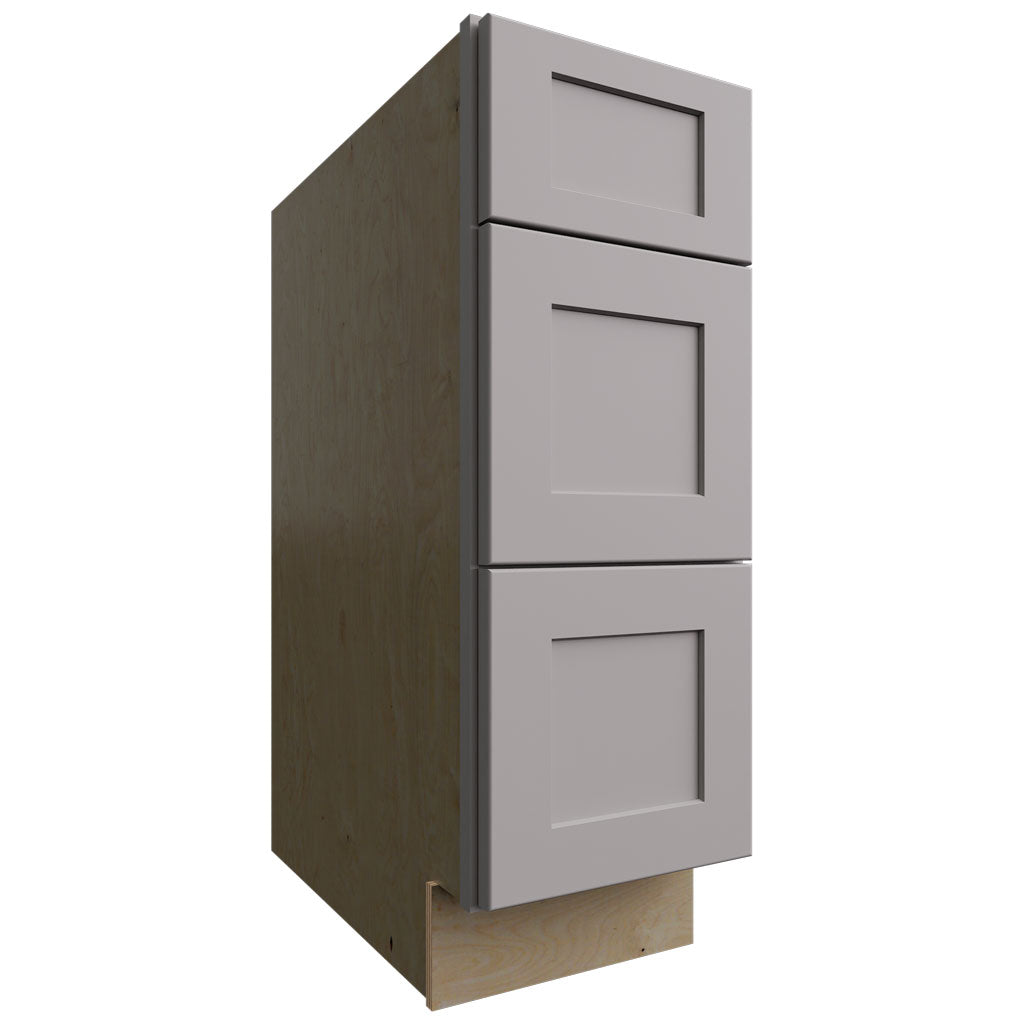 Fabuwood Allure Galaxy Nickel 12" W X 34 1/2" H X 24" D  3 Drawer Base Cabinet