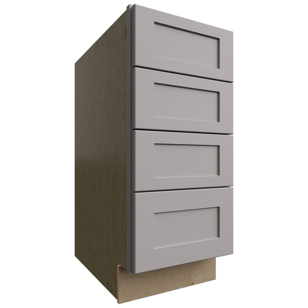 Fabuwood Allure Galaxy Nickel 15" W X 34 1/2" H X 24" D 4 Drawer Base Cabinet