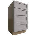 Fabuwood Allure Galaxy Nickel 18" W X 34 1/2" H X 24" D 4 Drawer Base Cabinet