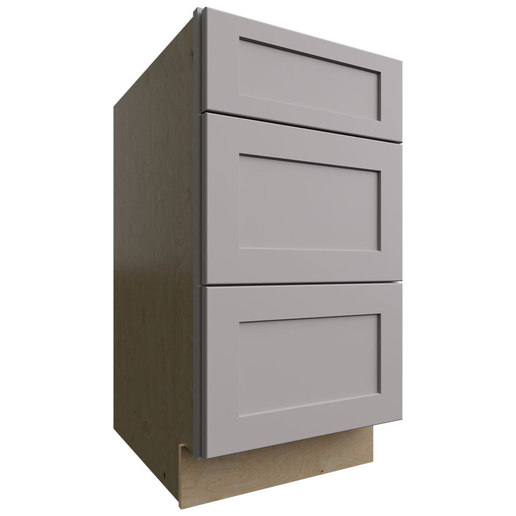 Fabuwood Allure Galaxy Nickel 18" W X 34 1/2" H X 24" D 3 Drawer Base Cabinet