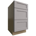 Fabuwood Allure Galaxy Nickel 18" W X 34 1/2" H X 24" D 3 Drawer Base Cabinet
