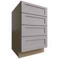 Fabuwood Allure Galaxy Nickel 21" W X 34 1/2" H X 24" D 4 Drawer Base Cabinet
