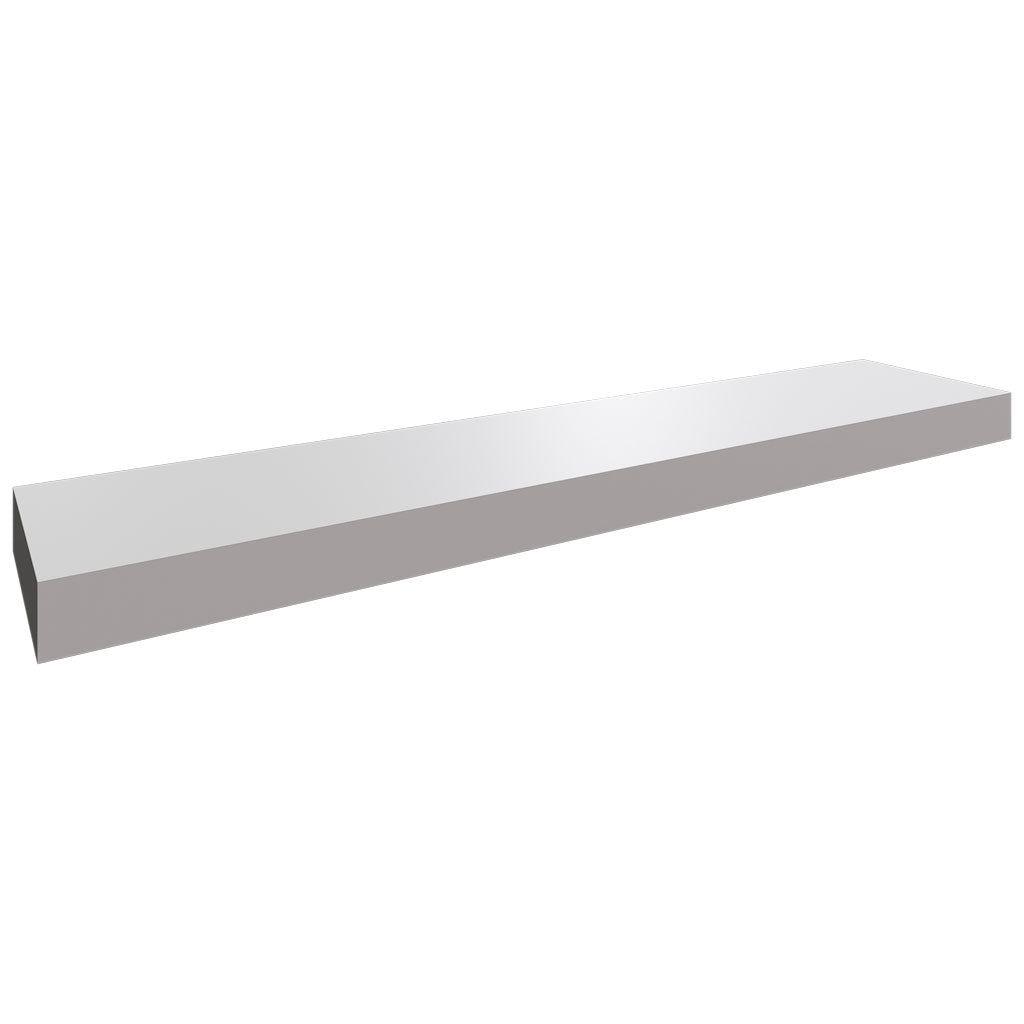 Fabuwood Allure Galaxy Nickel 48" W X 2 1/2" H X 10" D Floating Shelf