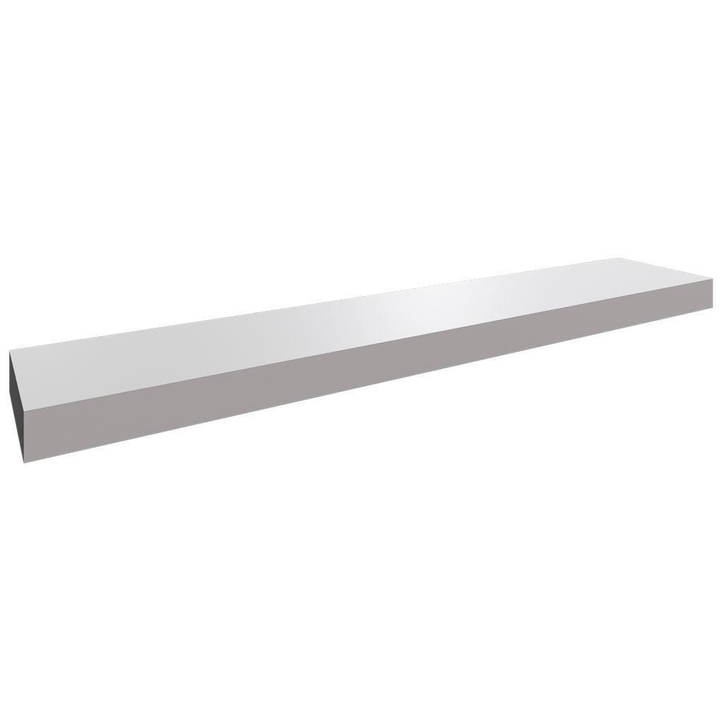 Fabuwood Allure Fusion Nickel 54" W X 2 1/2" H X 10" D Floating Shelf