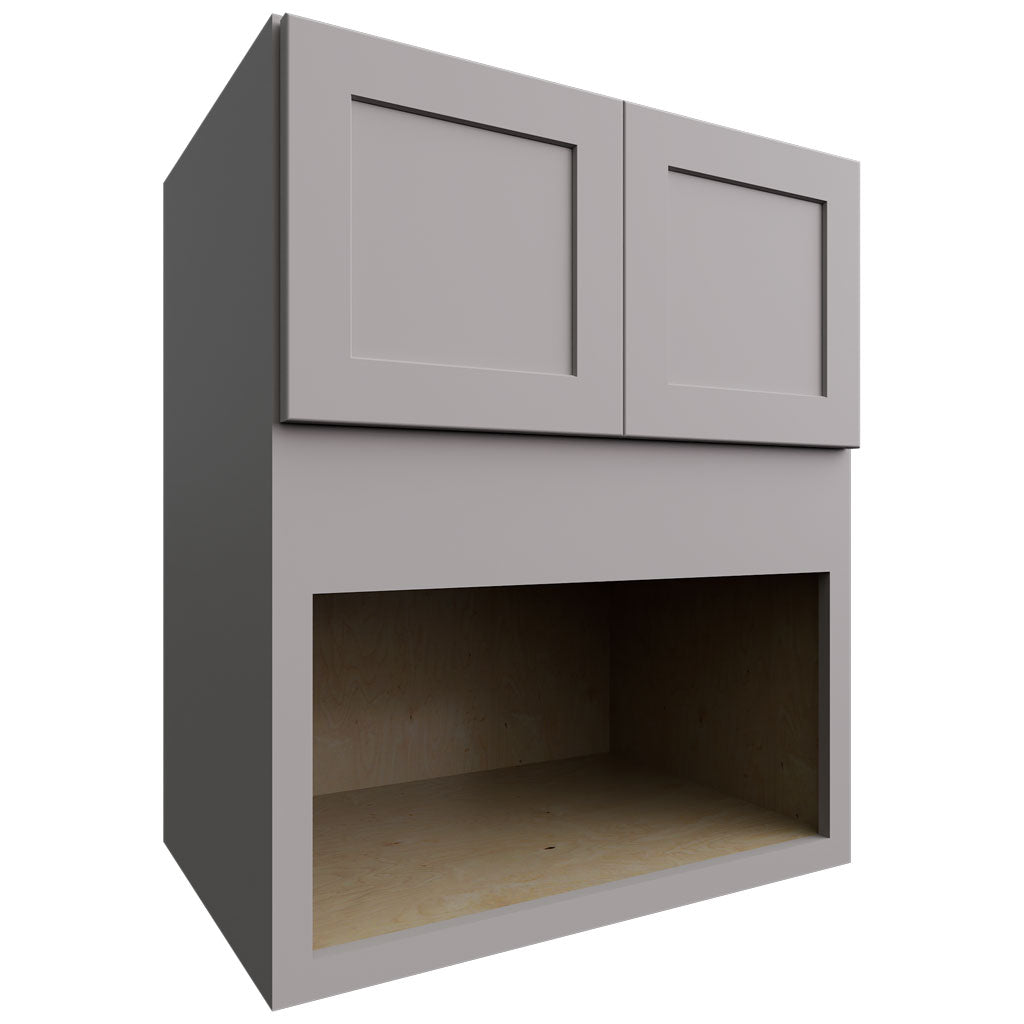 Fabuwood Allure Galaxy Nickel 30" W X 36" H X 21" D Microwave Cabinet