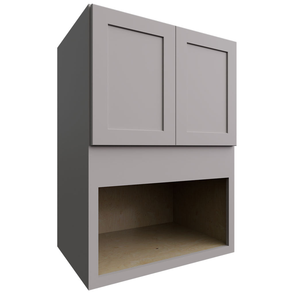 Fabuwood Allure Galaxy Nickel 30" W X 42" H X 21" D Microwave Cabinet