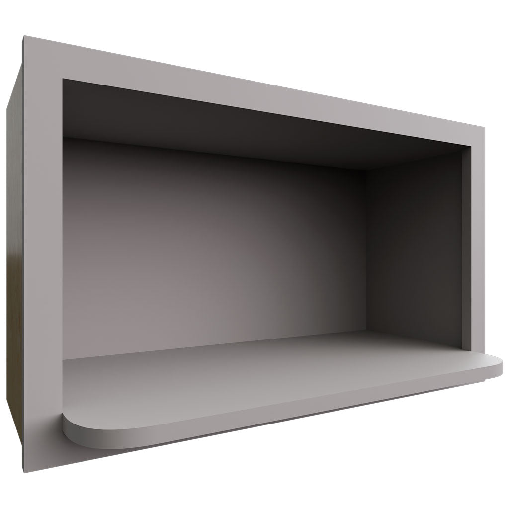 Fabuwood Allure Fusion Nickel 30" W X 18" H X 12" D Microwave Cabinet