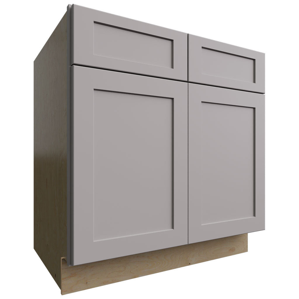 Fabuwood Allure Galaxy Nickel 33" W X 34 1/2" H X 24" D Double Door Sink Base Cabinet