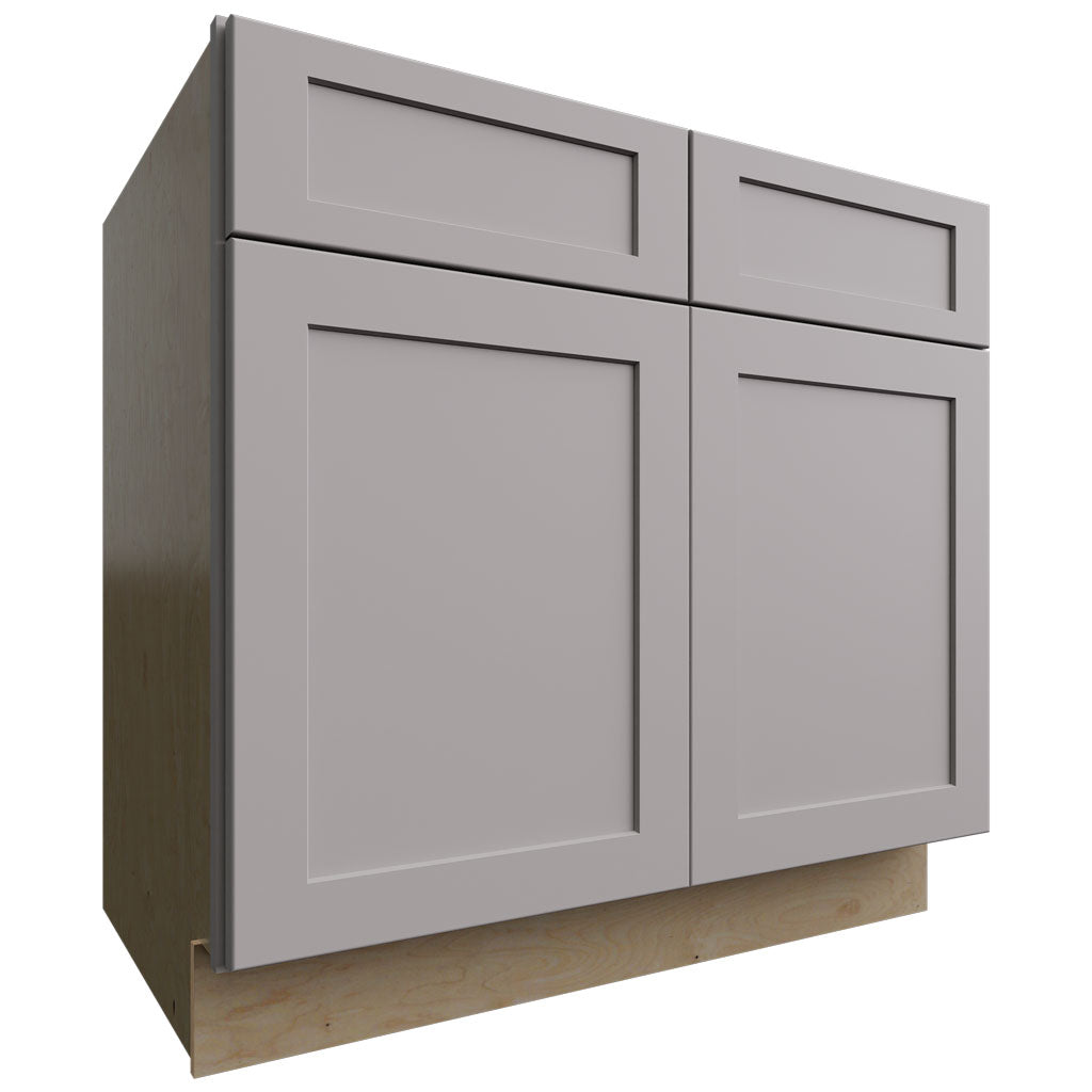 Fabuwood Allure Galaxy Nickel 36" W X 34 1/2" H X 24" D Double Door Sink Base Cabinet