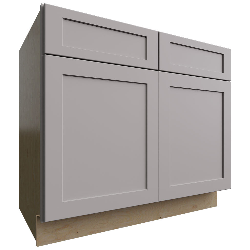 Fabuwood Allure Galaxy Nickel 39" W X 34 1/2" H X 24" D Double Door Sink Base Cabinet