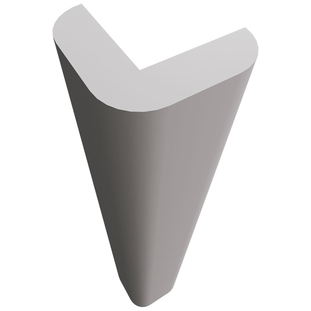 Fabuwood Allure Galaxy Nickel 5 /8" W X 5" H X 7/8" D Toe Kick Cap