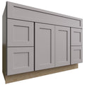 Fabuwood Allure Galaxy Nickel 48" W X 34 1/2" H X 21" D Vanity Combo Single Sink w/4 Drawers Cabinet