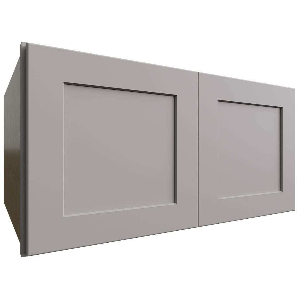 Fabuwood Allure Galaxy Nickel 30" W X 15" H X 24" D Double Door Wall Cabinet