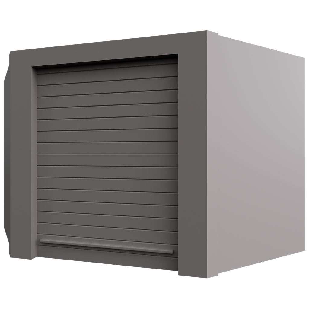 Fabuwood Allure Fusion Nickel 24" W X 18" H X 12" D Wall Diagonal Corner Garage Appliance Cabinet