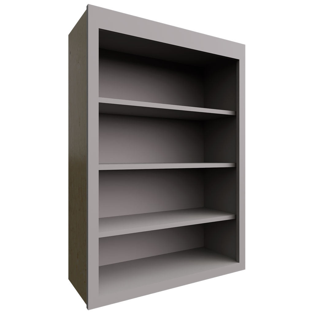 Fabuwood Allure Galaxy Nickel 30" W X 42" H X 12" D Wall Open Shelf Cabinet