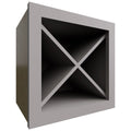 Fabuwood Allure Galaxy Nickel 15" W X 15" H X 12" D Wall Wine Rack