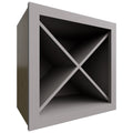 Fabuwood Allure Galaxy Nickel 18" W X 18" H X 12" D Wall Wine Rack
