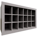 Fabuwood Allure Galaxy Nickel 30" W X 18" H X 12" D Wall Wine Rack