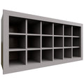 Fabuwood Allure Galaxy Nickel 36" W X 18" H X 12" D Wall Wine Rack
