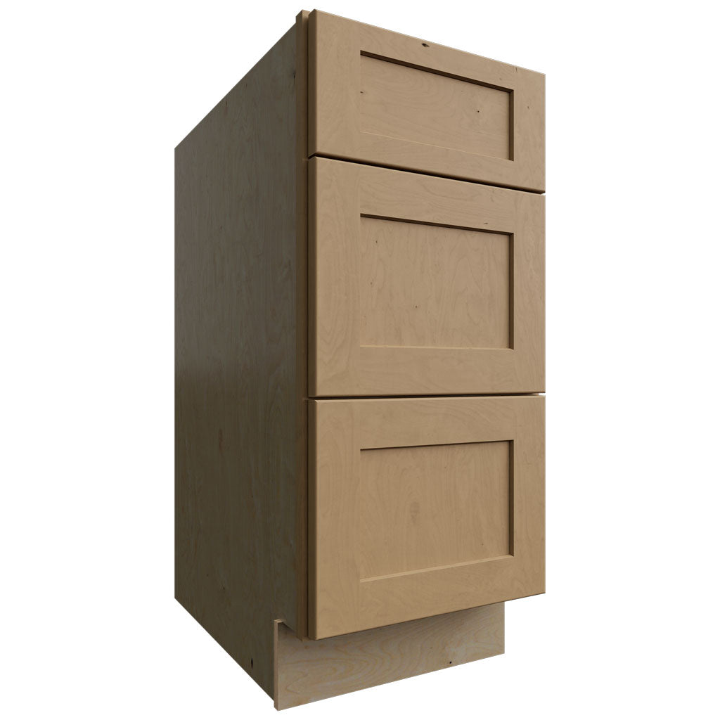 Fabuwood Allure Galaxy Timber 15" W X 34 1/2" H X 24" D 3 Drawer Base Cabinet
