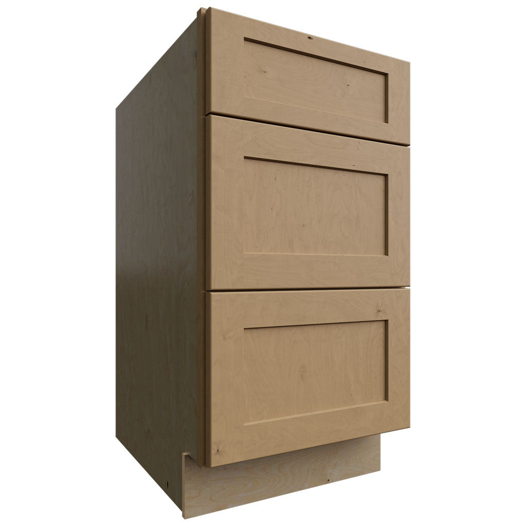 Fabuwood Allure Galaxy Timber 18" W X 34 1/2" H X 24" D 3 Drawer Base Cabinet