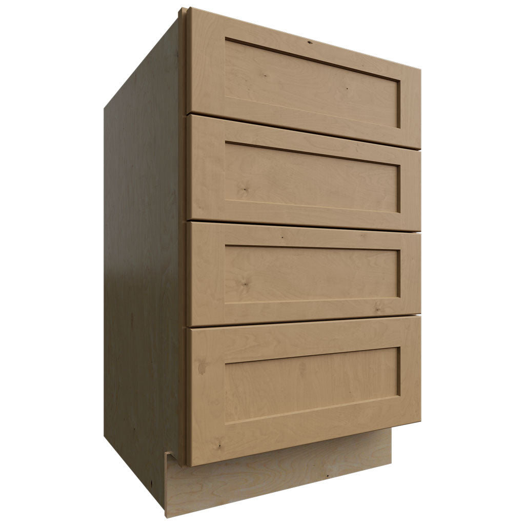 Fabuwood Allure Galaxy Timber 21" W X 34 1/2" H X 24" D 4 Drawer Base Cabinet