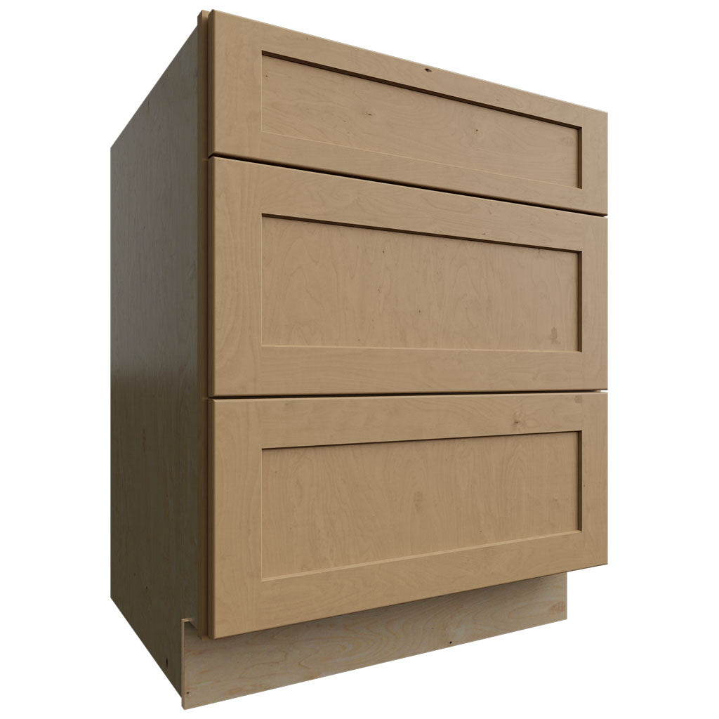 Fabuwood Allure Galaxy Timber 27" W X 34 1/2" H X 24" D 3 Drawer Base Cabinet
