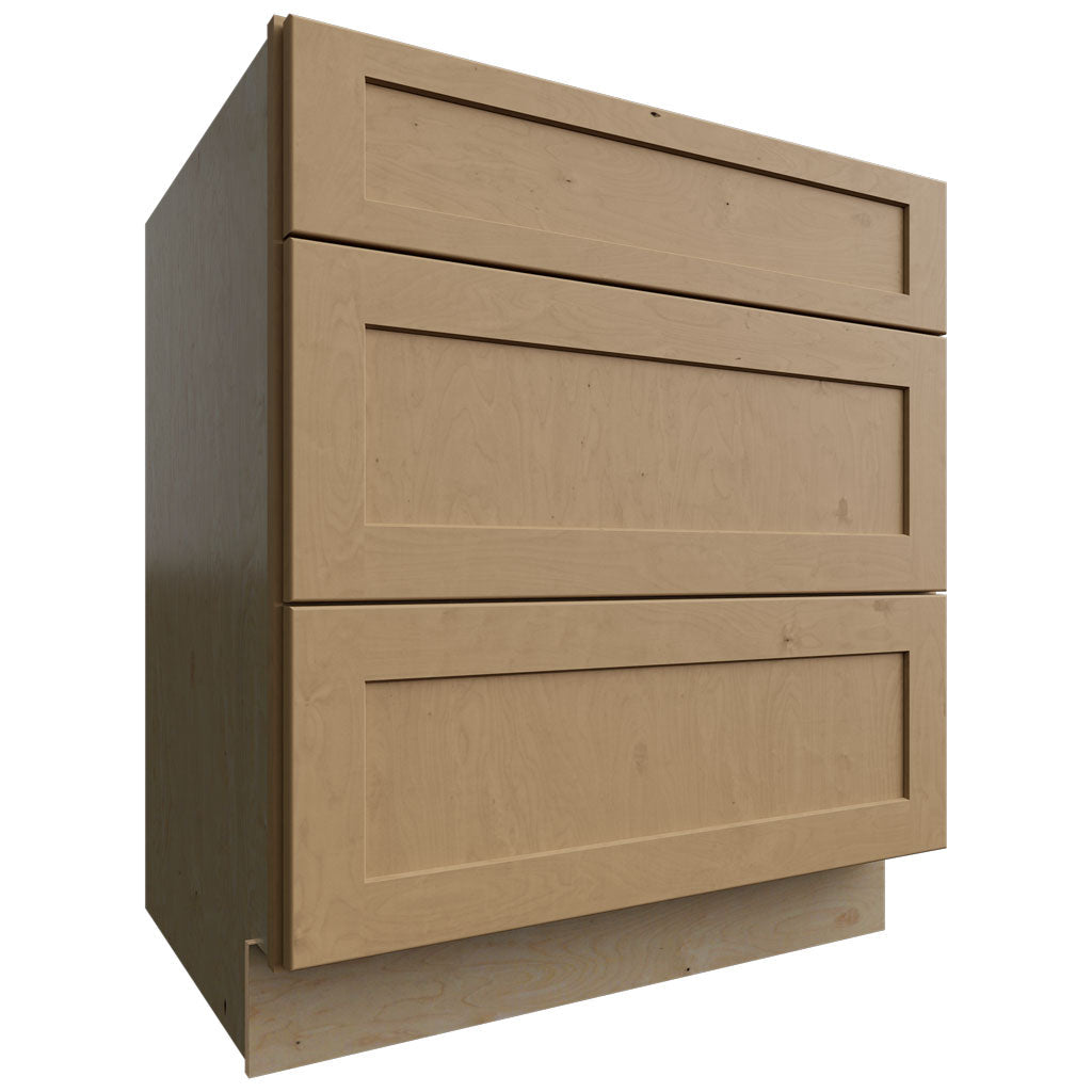 Fabuwood Allure Galaxy Timber 30" W X 34 1/2" H X 24" D 3 Drawer Base Cabinet