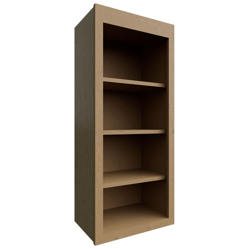 Fabuwood Allure Galaxy Timber 18" W X 42" H X 12" D Wall Open Shelf Cabinet