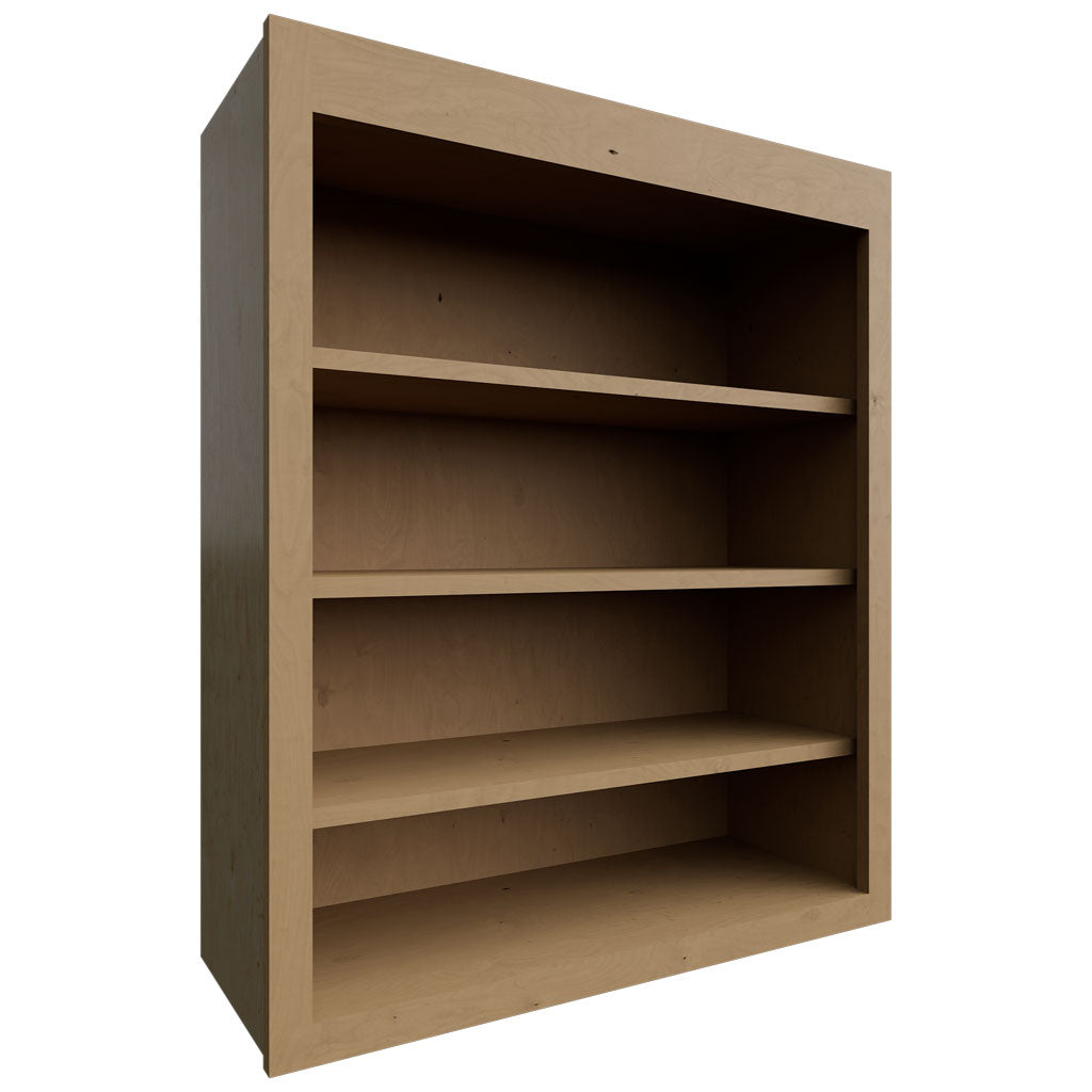 Fabuwood Allure Galaxy Timber 30" W X 36" H X 12" D Wall Open Shelf Cabinet