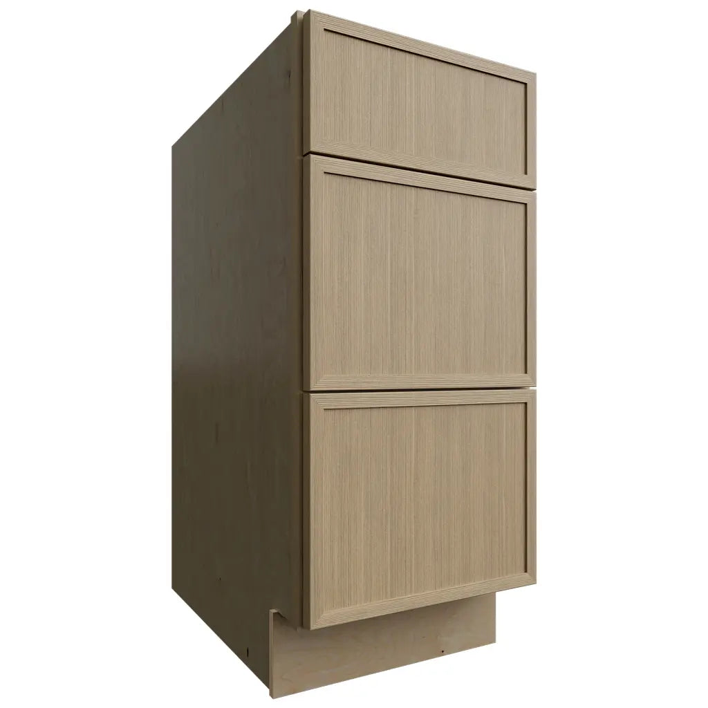 Fabuwood Allure Luna Desert Oak 15" W X 34 1/2" H X 24" D 3 Drawer Base Cabinet