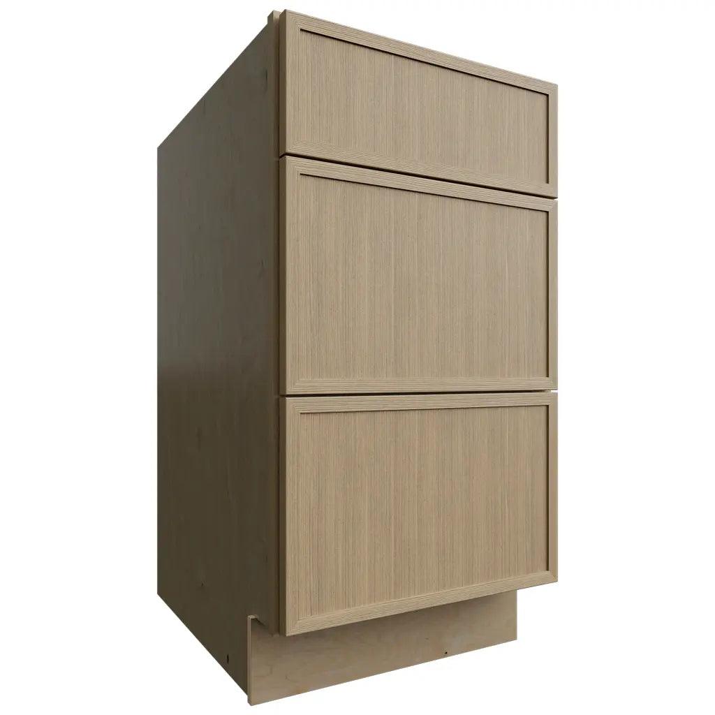 Fabuwood Allure Luna Desert Oak 18" W X 34 1/2" H X 24" D 3 Drawer Base Cabinet