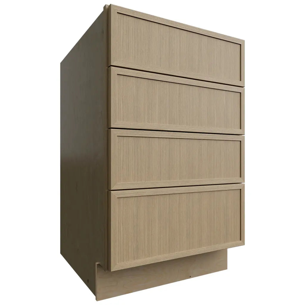 Fabuwood Allure Luna Desert Oak 21" W X 34 1/2" H X 24" D 4 Drawer Base Cabinet