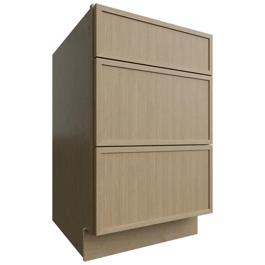 Fabuwood Allure Luna Desert Oak 21" W X 34 1/2" H X 24" D 3 Drawer Base Cabinet