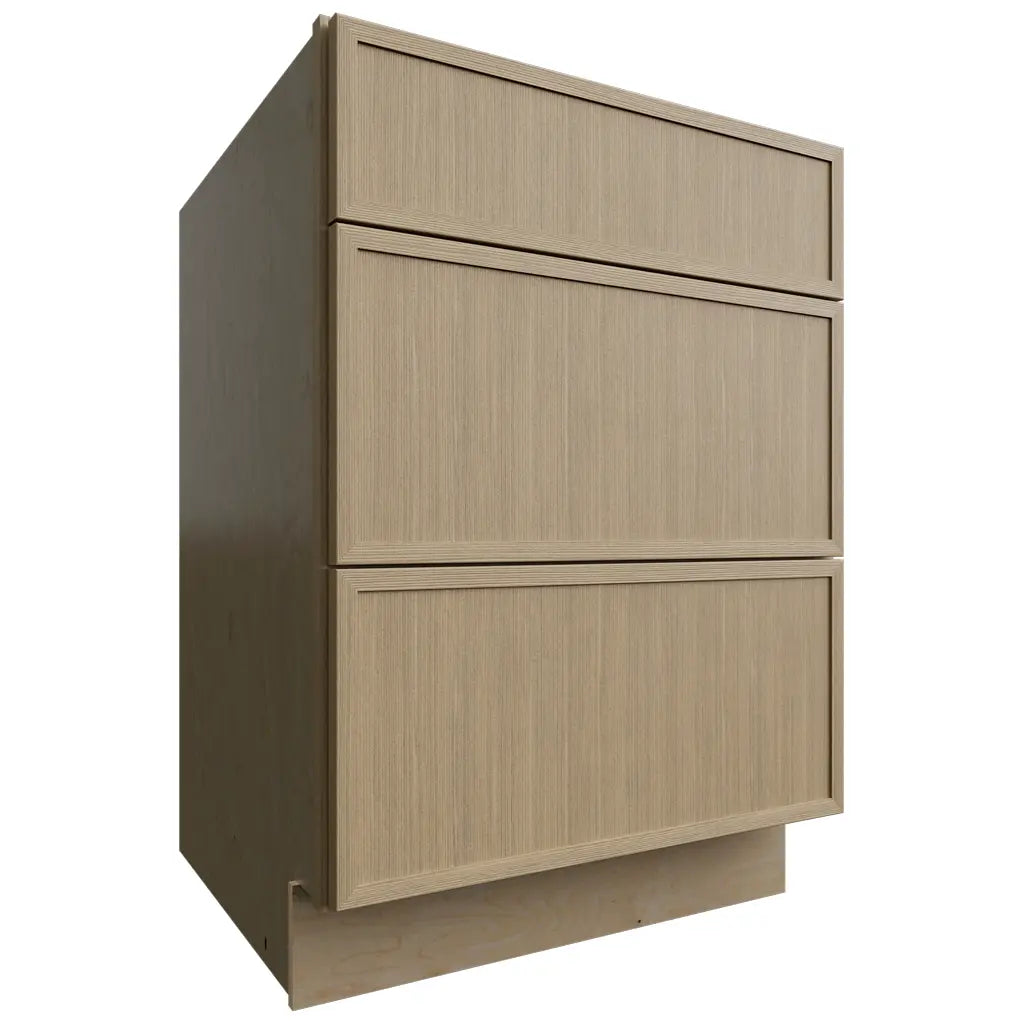 Fabuwood Allure Luna Desert Oak 24" W X 34 1/2" H X 24" D 3 Drawer Base Cabinet