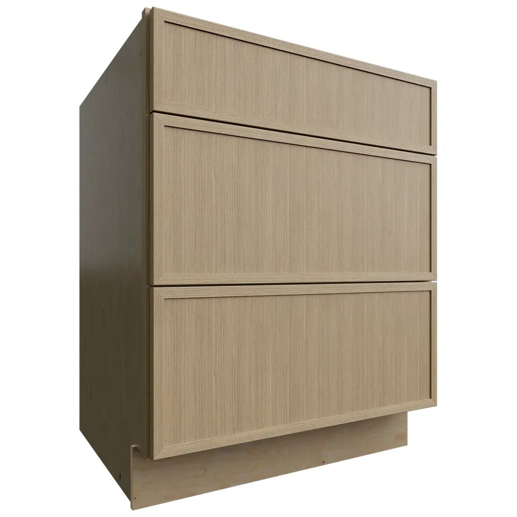 Fabuwood Allure Luna Desert Oak 27" W X 34 1/2" H X 24" D 3 Drawer Base Cabinet