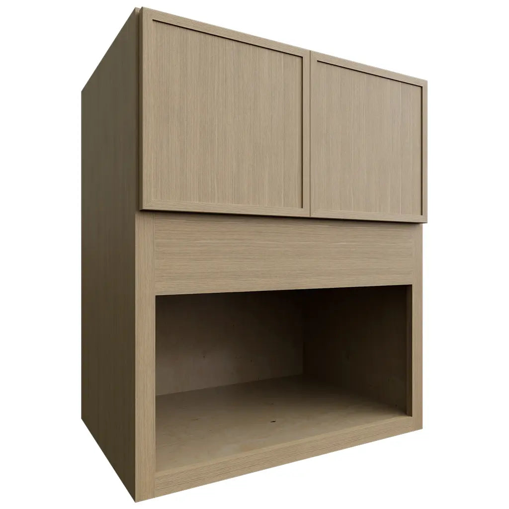 Fabuwood Allure Luna Desert Oak 30" W X 36" H X 21" D Microwave Cabinet