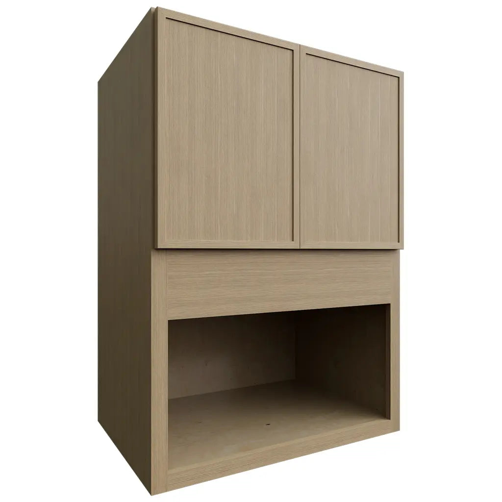 Fabuwood Allure Luna Desert Oak 30" W X 42" H X 21" D Microwave Cabinet