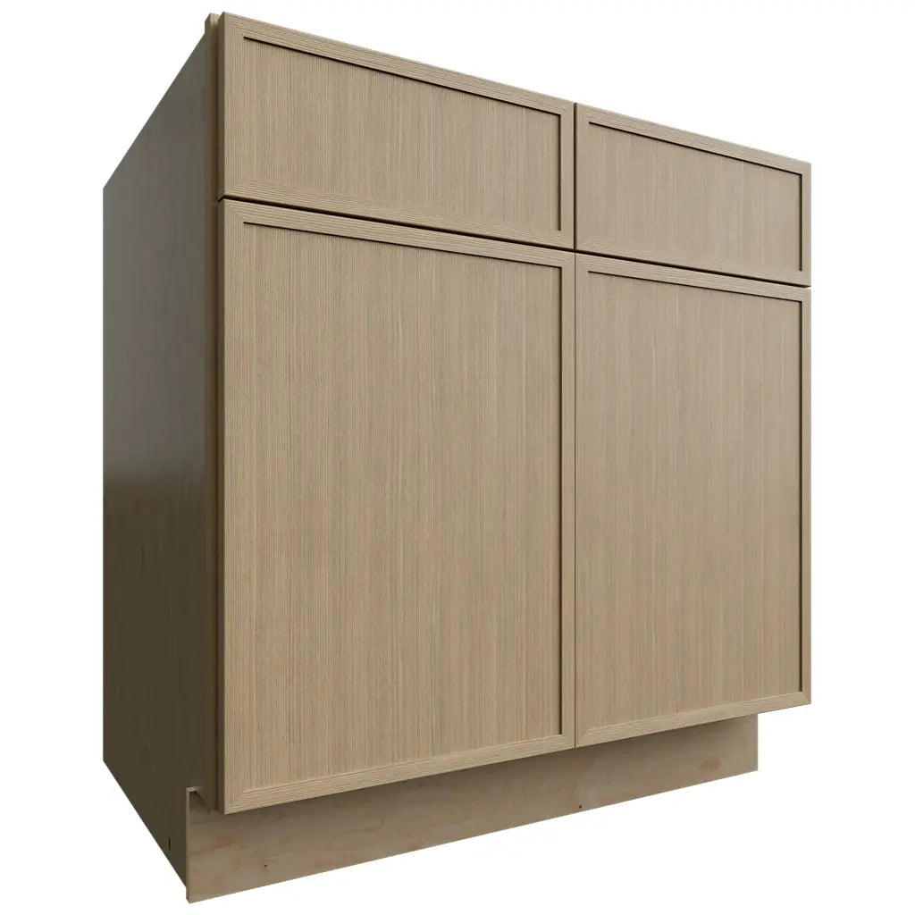 Fabuwood Allure Luna Desert Oak 33" W X 34 1/2" H X 24" D Double Door Sink Base Cabinet