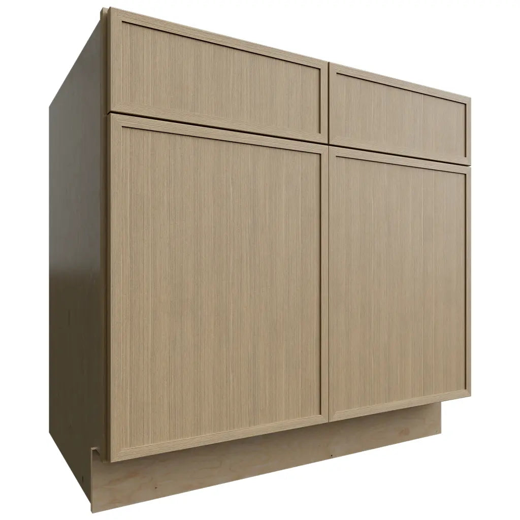 Fabuwood Allure Luna Desert Oak 36" W X 34 1/2" H X 24" D Double Door Sink Base Cabinet