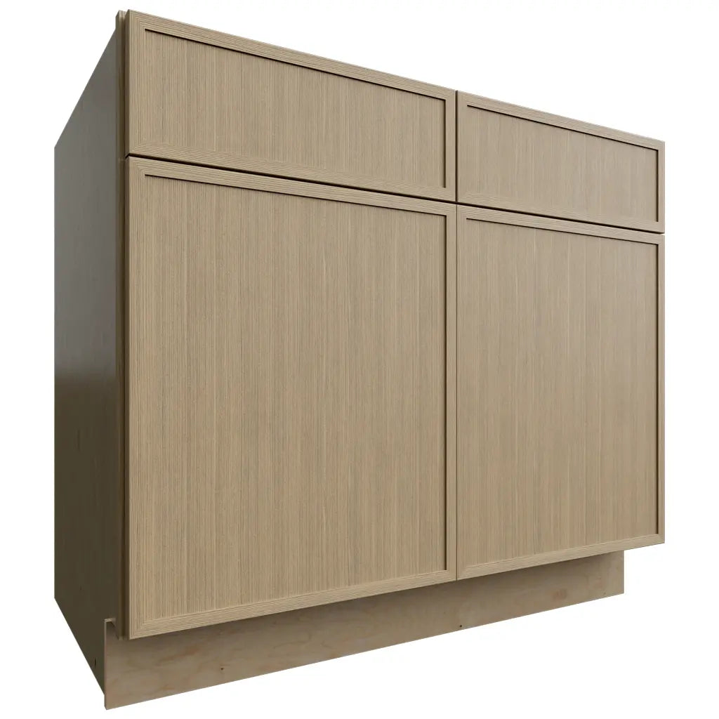 Fabuwood Allure Luna Desert Oak 39" W X 34 1/2" H X 24" D Double Door Sink Base Cabinet