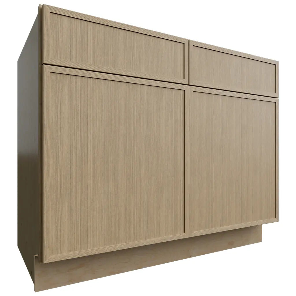 Fabuwood Allure Luna Desert Oak 42" W X 34 1/2" H X 24" D Double Door Sink Base Cabinet