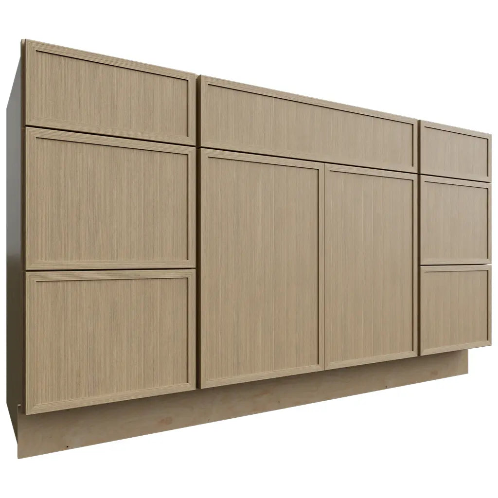 Fabuwood Allure Luna Desert Oak 60" W X 34 1/2" H X 21" D Vanity Combo Single Sink Cabinet