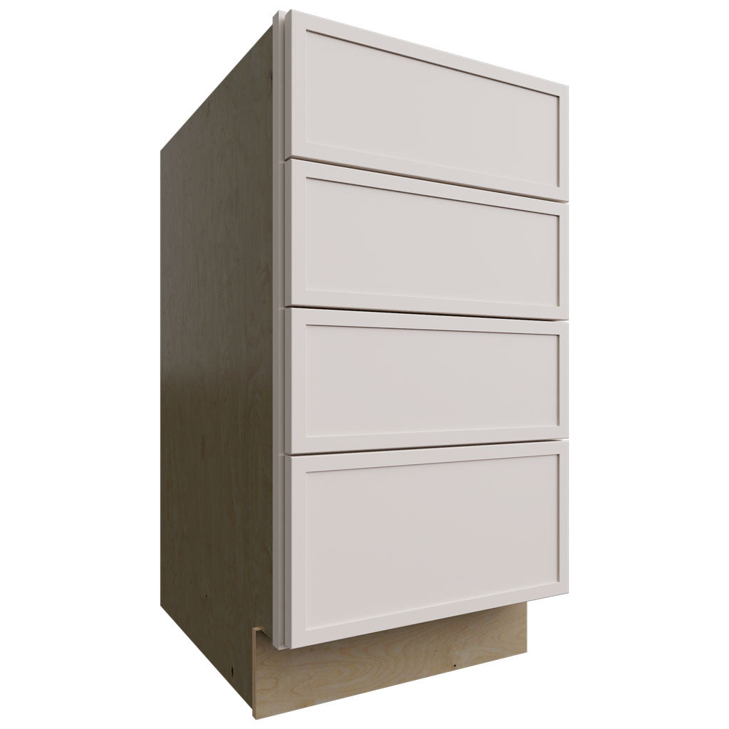 Fabuwood Allure Luna Dove 18" W X 34 1/2" H X 24" D 4 Drawer Base Cabinet