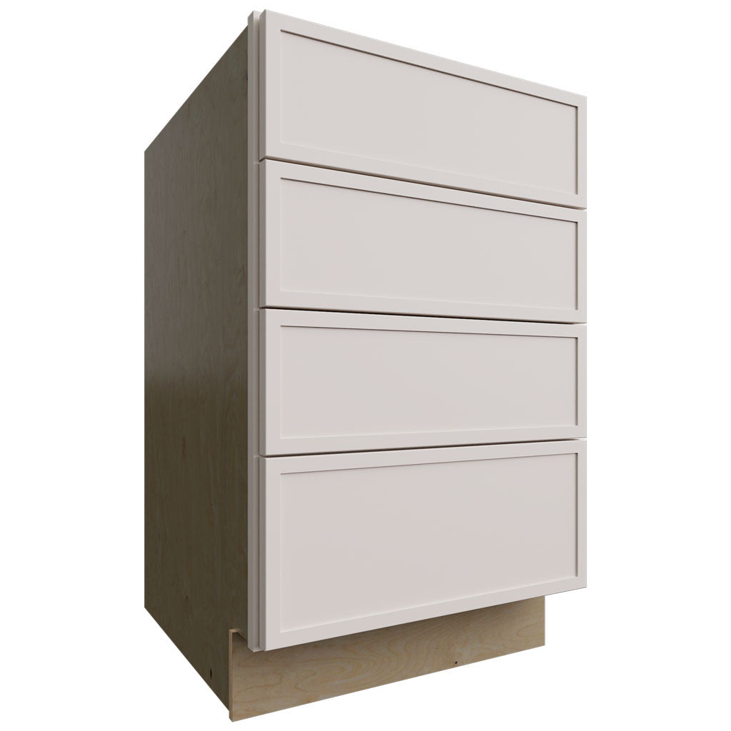 Fabuwood Allure Luna Dove 21" W X 34 1/2" H X 24" D 4 Drawer Base Cabinet