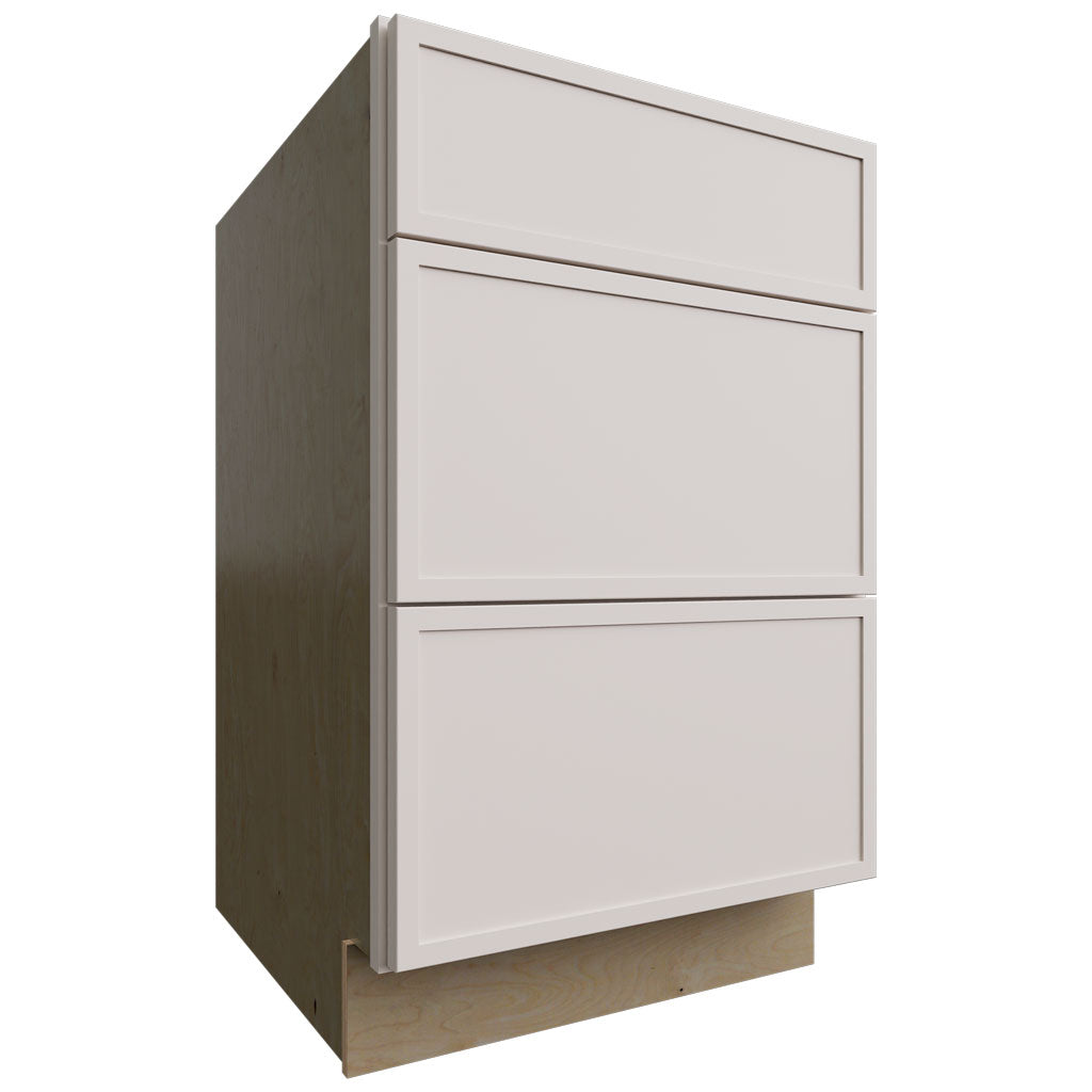 Fabuwood Allure Luna Dove 21" W X 34 1/2" H X 24" D 3 Drawer Base Cabinet